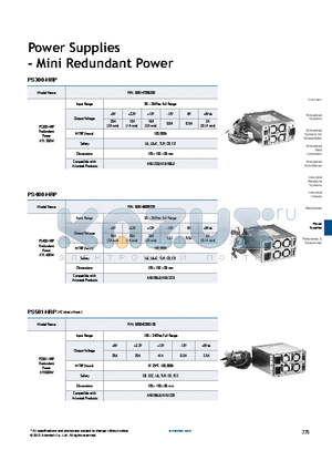 PS400-HRP datasheet - Power Supplies