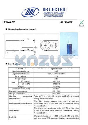 SR2R5104Z datasheet - High capacitance and low resistance for long cycle life applications