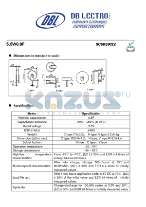 SR2R5104Z datasheet - High capacitance and low resistance for long cycle life applications