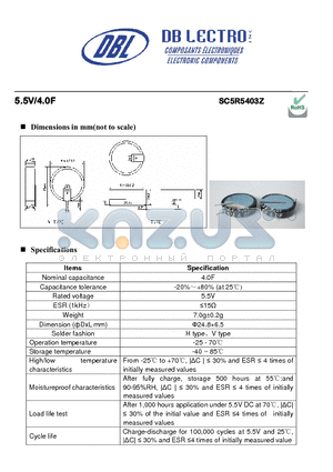 SR2R5105Z datasheet - High capacitance and low resistance for long cycle life applications