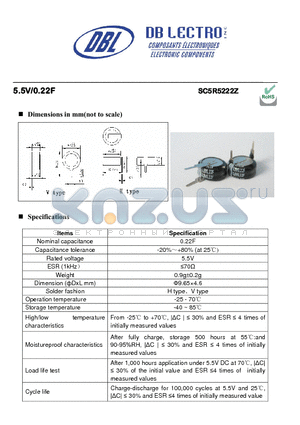 SR2R5105Z datasheet - High capacitance and low resistance for long cycle life applications