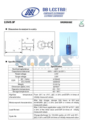 SR2R5204Z datasheet - High capacitance and low resistance for long cycle life applications