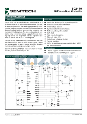 SC2449ISWTR datasheet - BI-Phase/Dual Controller