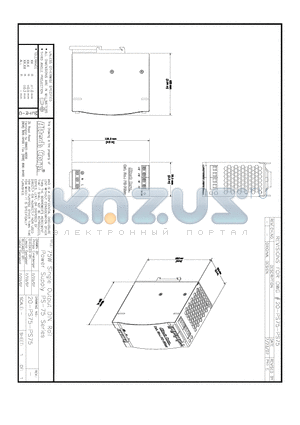 PS75 datasheet - 75W Single Phase Industrial DIN Rail Power Supply