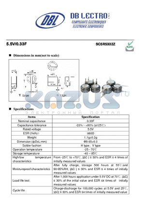 SC2R7103Z datasheet - High capacitance and low resistance for long cycle life applications