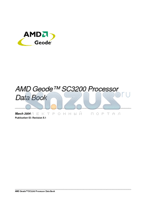 SC3200 datasheet - AMD GEODE-TM SC3200 PROCESSOR