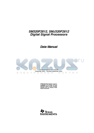 SMJ320F2812HFGM150 datasheet - Digital Signal Processors