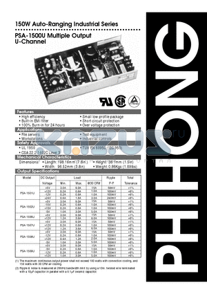 PSA-1501U datasheet - Multiple Output U-Channel