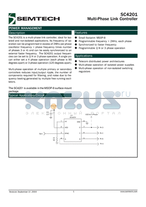 SC4201IMSTRT datasheet - Multi-Phase Link Controller