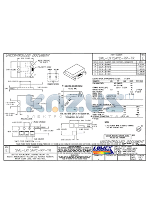 SML-LX15AYC-RP-TR datasheet - SOT-23 REPLACEMENT