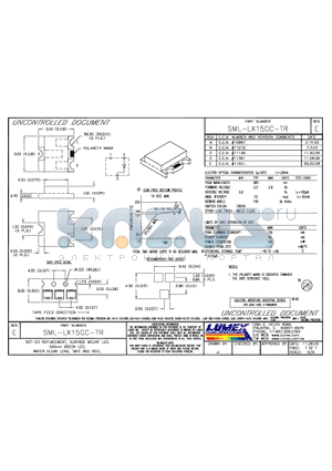 SML-LX15GC-TR datasheet - SOT-23 REPLACEMENT