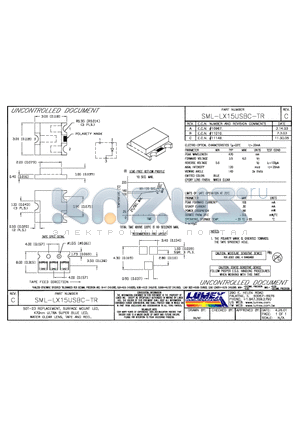 SML-LX15USBC-TR datasheet - SOT-23 REPLACEMENT