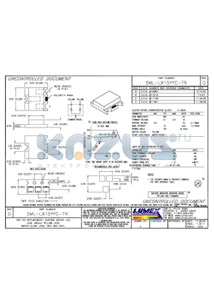 SML-LX15YYC-TR datasheet - SOT-23 REPLACEMENT