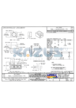 SML-LX2832SOC-TR datasheet - 2.8mm x 3.2mm SURFACE MOUNT LED WITH REFLECTOR