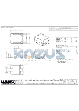 SML-LX2835SISUGCTR datasheet - 2.7mm x 3.2mm SML /W REFLECTOR CUP, DUAL CHIP, 636nm/574nm LED