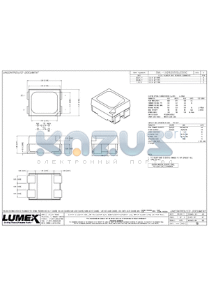 SML-LX2835SISUGSBC datasheet - 2.7mm x 3.2mm SML /W REFLECTOR CUP, 636nm/574nm/430nm LED