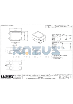 SML-LX2835SISYC-TR datasheet - 2.7mm x 3.2mm SML /W REFLECTOR CUP, DUAL CHIP. 636nm/590nm LED