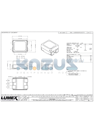SML-LX2835SYSUGCTR datasheet - 2.8mm x 3.3mm SFC MNT W/REFLECTOR CUP, DUAL CHIP, 591nm YELLOW