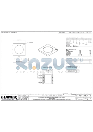 SML-LX4747UWC-TR10 datasheet - 12mm x 12mm SURFACE MOUNT LED, COOL WHITE