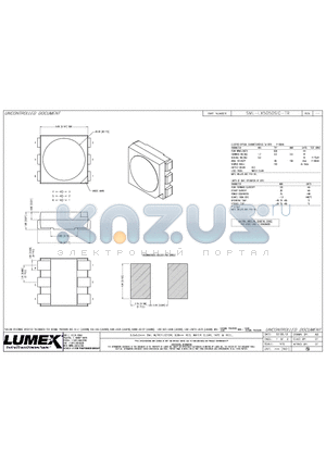 SML-LX5050SIC-TR datasheet - 5.0x5.0mm SML W/REFLECTOR, 636nm RED, WATER CLEAR, TAPE & REEL