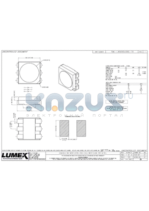 SML-LX5050USBC-TR datasheet - 5.0x5.0mm SML W/REFLECTOR, 470nm BLUE, WATER CLEAR, TAPE & REEL