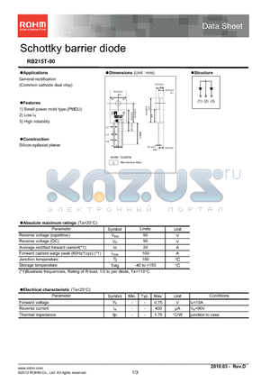 RB215T-90_10 datasheet - Schottky barrier diode