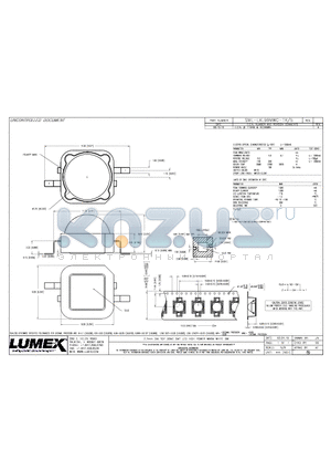 SML-LXL99MWC-TR-5 datasheet - 7.7mm DIA TOP DOME SMT LED HIGH POWER WARM WHITE 5W.