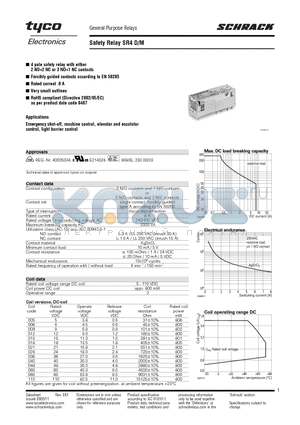 SR4D4009 datasheet - General Purpose Relays