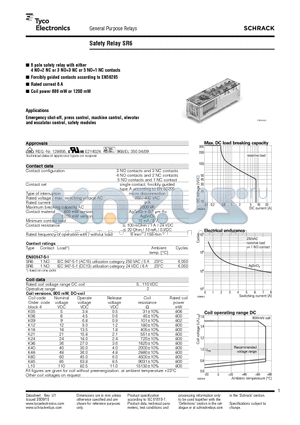 SR6 datasheet - Safety Relay SR6