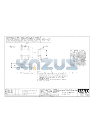 SC706 datasheet - OUTLINE DRAWING FOR SC7606 LEAD