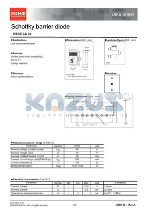 RB751CS-40_09 datasheet - Schottky barrier diode