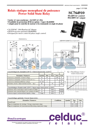 SC764910 datasheet - Power Solid State Relay