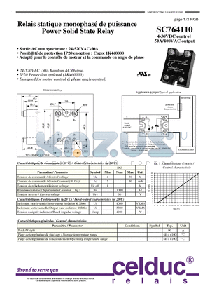 SC764110 datasheet - Power Solid State Relay
