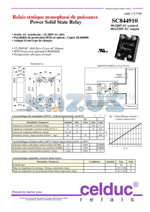 SC844910 datasheet - Power Solid State Relay