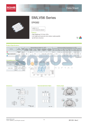 SMLV56_11 datasheet - High Brightness Tri-Color LEDs