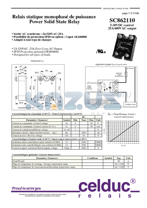 SC862110 datasheet - Power Solid State Relay
