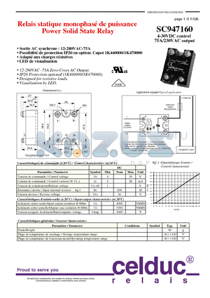 SC947160 datasheet - Power Solid State Relay