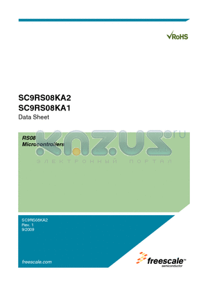 SC9RS08KA1 datasheet - RS08 Microcontrollers