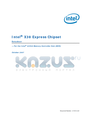 X38 datasheet - Express Chipset