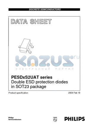 PESD15VS2UAT datasheet - Double ESD protection diodes in SOT23 package