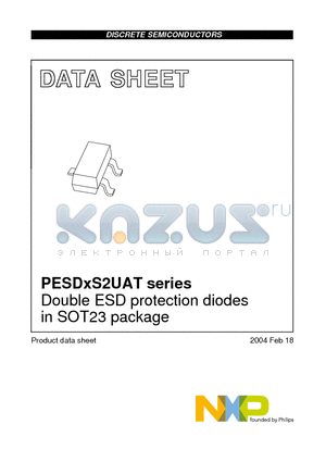 PESD3V3S2UAT datasheet - Double ESD protection diodes in SOT23 package