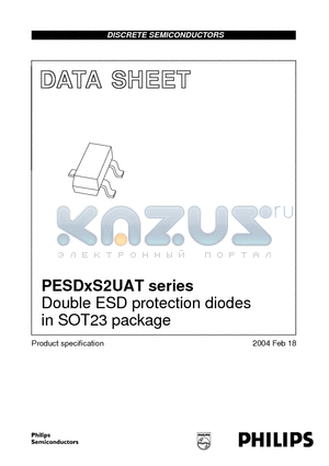 PESD5V0S2UAT datasheet - Double ESD protection diodes in SOT23 package