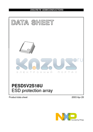 PESD5V2S18U datasheet - ESD protection array