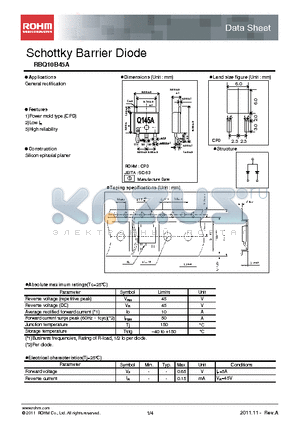 RBQ10B45A datasheet - Schottky Barrier Diode