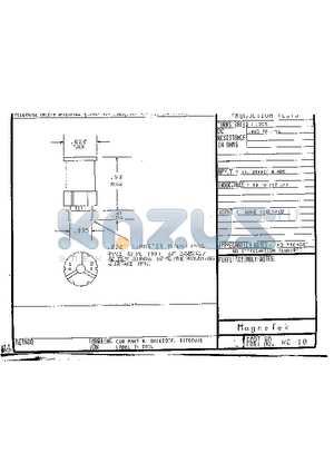 RC-10 datasheet - RC-10