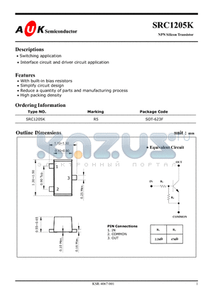 SRC1205K datasheet - NPN Silicon Transistor