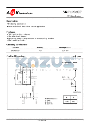 SRC1206SF datasheet - NPN Silicon Transistor