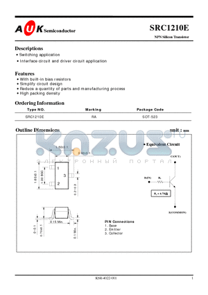 SRC1210E datasheet - NPN Silicon Transistor