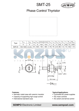 SMT-25 datasheet - Phase Control Thyristor