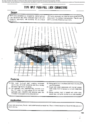 RP17-13R-12SC datasheet - Push-Pull Lock Connectors